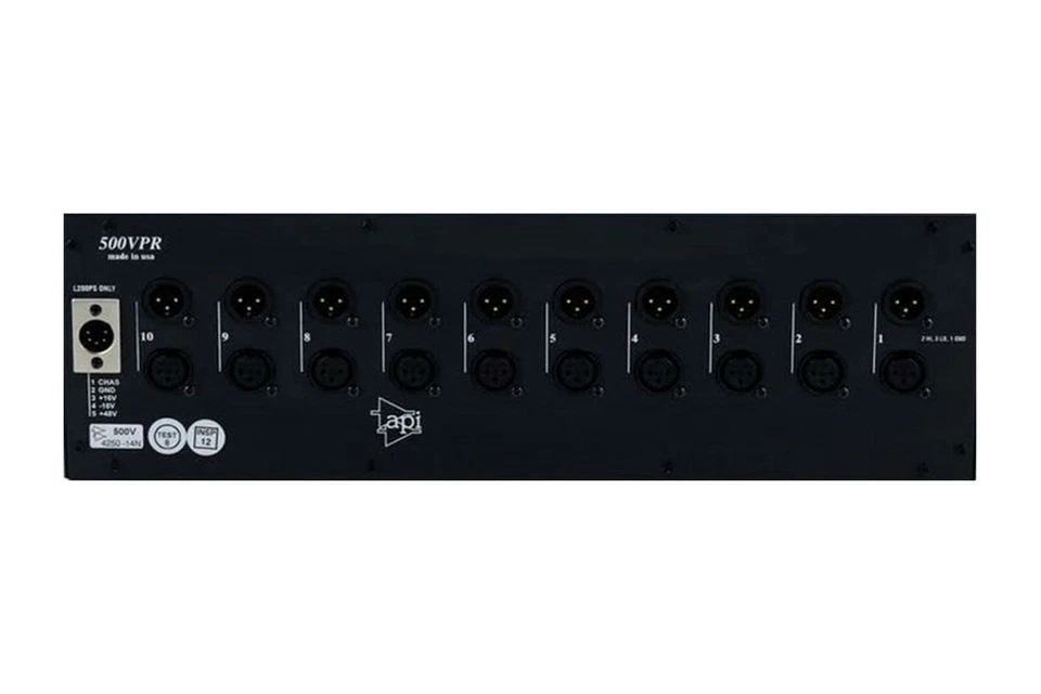API Audio 500VPR 500 VPR | 10 Slot Rack with Power Supply | Pro Audio LA - Image 3 of 4