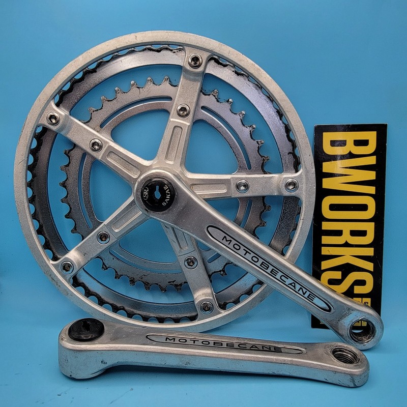 SR Motobecane Square Taper Crankset 170mm 118 BCD 52/40t Vintage   a20