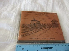 Markethill Annual Horse Fair August 1997 plaque  G.N.R. Railway Station Armagh