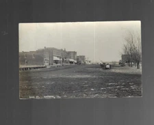 GARWIN IOWA OLD POSTCARD rp MAIN STREET STORES BUILDINGS 1907 Dirt Street TAMA C