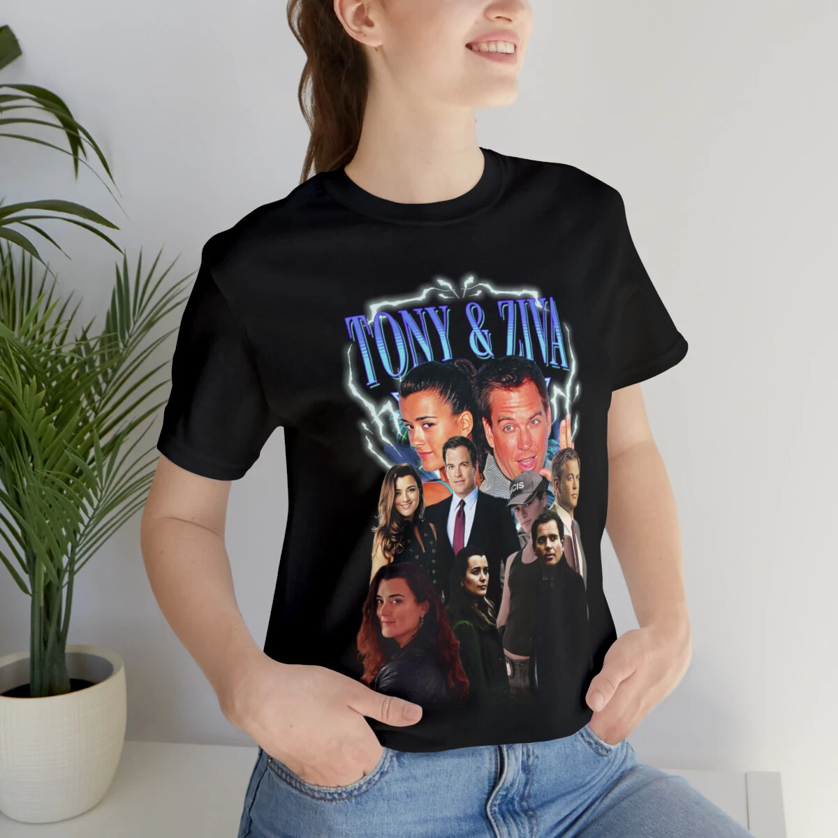 Ziva David and Tony DiNozzo Bootleg Style Unisex T Shirt NCIS