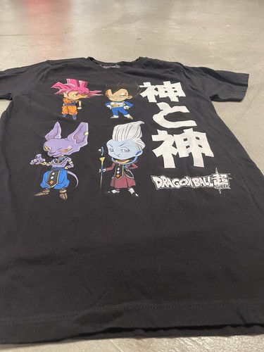 Dragon Ball Z Super Unisex T-Shirt Chibi Goku Vegeta Beerus Whis Schwarz Gr. SM - Bild 6 von 9
