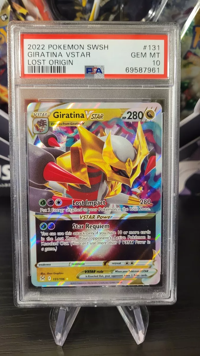 Pokémon 2022 Lost Origin Full Art Giratina V #130 Ultra Rare PSA