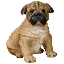 Precious Pug Dog Table Sculpture Multi Warm