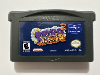 Spyro 2: Season of Flame (Nintendo Game Boy Advance, 2002)- Authentic