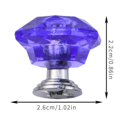 purple crystal dresser knobs Antique Purple Flower Cabinet Knob | Tarnished Silver Mercury Glass Drawer Pull