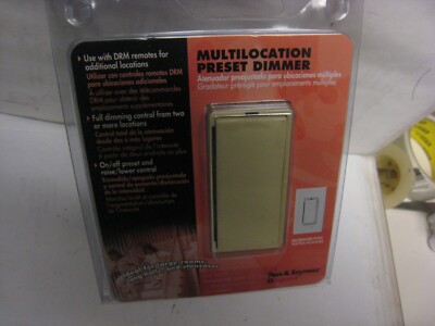 1 Pass Seymour IVORY Rocker Preset Dimmer Switch 600 Watt D600/EIV FREE SHIPPING