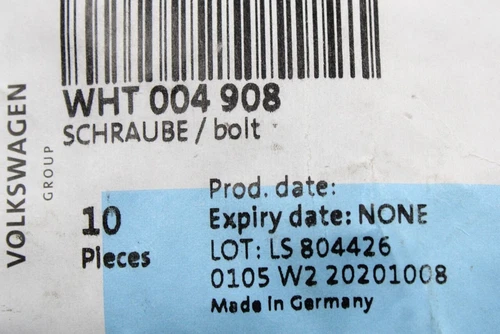VW Caddy 09-on Zylinderschraube mit Innensechskant M8x14 WHT004908 - Bild 4 von 4