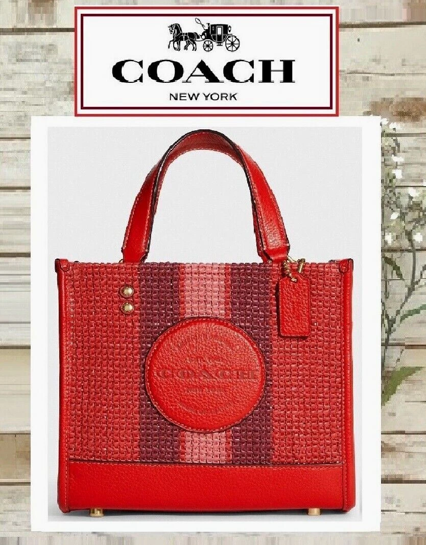 Coach dempsey online tote red