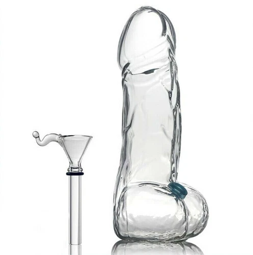 8 Zoll Penis Glaspfeife dickes Glas Bong Glas Tabak Rauchen Wasserpfeifen 🙂 - Bild 7 von 11