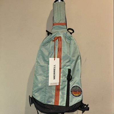 MERRELL Crest 8L Sling Bag Mist Green Hiking Small Backpack NWT
