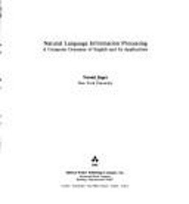 Natural Language Information Processing : A Computer Grammmar of