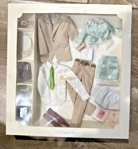 2003 New England Escape Limited Edition Barbie Ken Fashion Outfit  Box has wear
