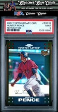 2007 Topps Update Chrome TRC12 Hunter Pence Refractor /415 PSA 9