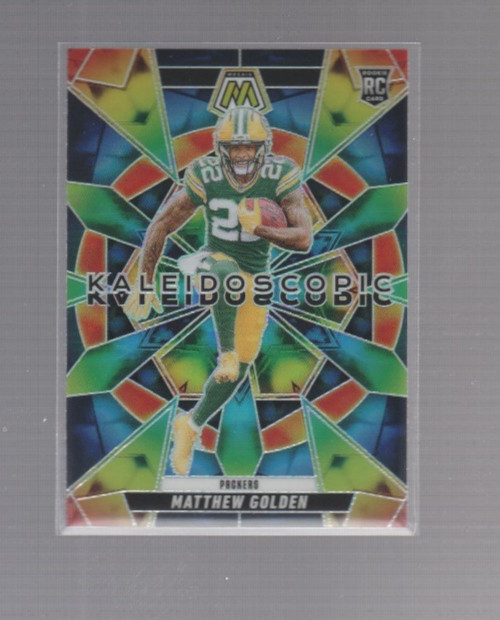 MATTHEW GOLDEN 2025 PANINI MOSAIC RARE KALEIDOSCOPIC MOSAIC PRIZM RC - CASE HIT