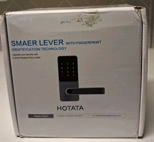 HOTATA Smaer Lever Smart Keyless Entry Door Lock Fingerprint, Key Card SL 102
