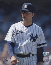 LEE MAZZILLI NY YANKEES MANAGER SIGNED AUTOGRAPHED 8X10 PHOTO BECKETT AUTH