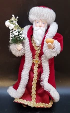 Vintage Kurt S Adler Santa’s World 9” Santa Ornament Made in 1986, EUC