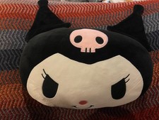 Sanrio Kuromi Plush Stuffed Pillow Cushion Toy EUC 18 Wide