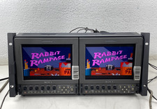 double Sony LMD-9030 9"VGA Multi-Format LCDSD-SDI W/ AC-LMD9 Power Supply