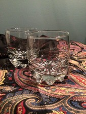 2 Bormioli Rocco Galassia Italian Crystal Whiskey Glasses Pre-Loved