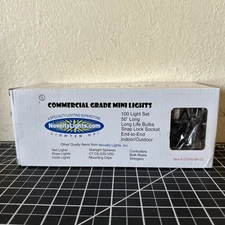Novelty Lights Commercial Grade Minis 50' long 100 bulbs INDOOR OUTDOOR new