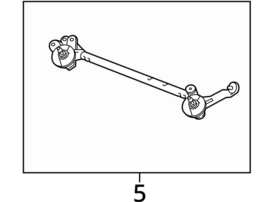 Transmisión limpiaparabrisas compatible con 14-22 Infiniti Q50 6798602 Foto 4 de 4