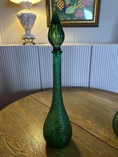 Green Diamond Point Empoli Genie Bottle
