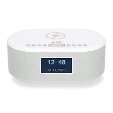 Radiowecker DAB mit Ladefunktion Bluetooth QI Funktion USB Dual Alarm AIC 18DAB