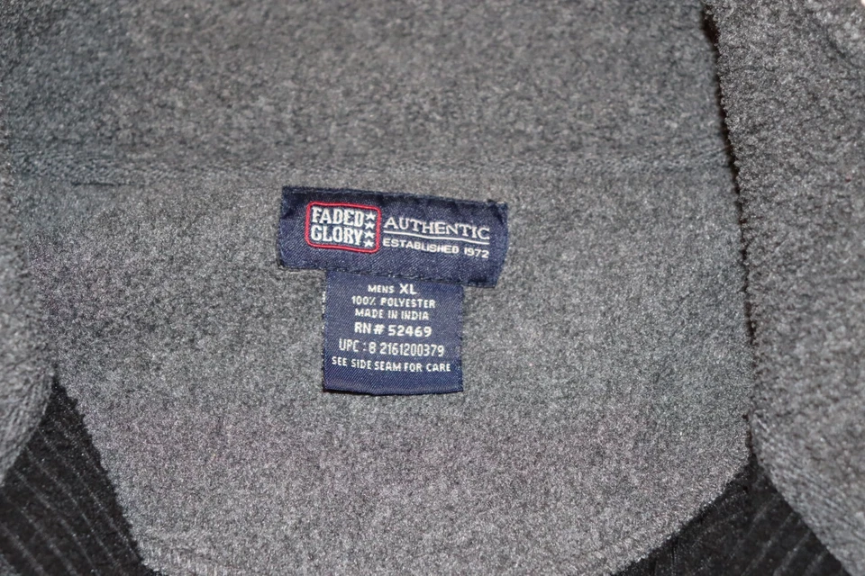 Camisa Manga Larga Desteñida Glory Cuarto Cremallera Talla XL Negra, Sin Lágrimas ni Manchas Foto 2 de 3