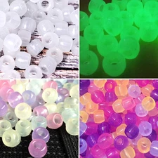 1500 Pcs UV Beads, Glow in The Dark Beads for Bracelets, Crafts, 8mm Friendsh...