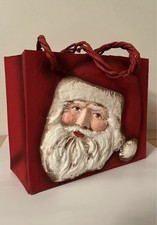 Vintage 3D Santa Claus Face Head Paper Mache Christmas Decoration