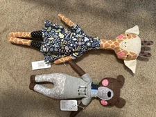 A Set Of Rosey ragdoll Handmade Collectible Artisan Dolls