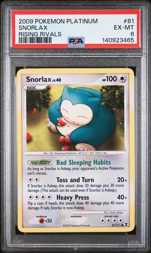 Snorlax graded PSA 6 for sale on eBay