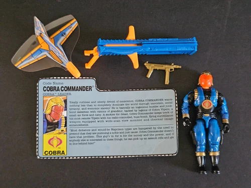 Hasbro: GI Joe COBRA COMMANDER V4  Complete With File Card