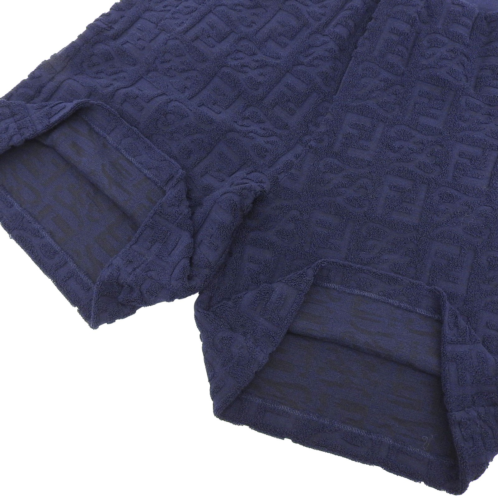 FENDI FB0689 Men's Shorts Unused Cotton Navy Size 44 Italy thumbnail 6