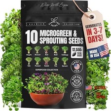 SproutMe Microgreens Sprouting Seeds Variety 10 Microgreens Sprouting Seeds
