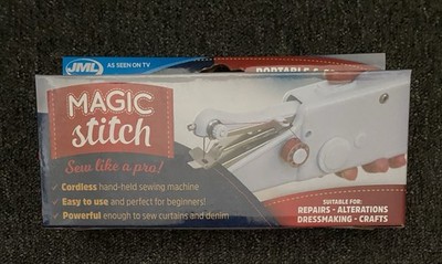 JML Magic Stitch Tragbare Kabellose Handnähmaschine - Weiß (A001125)