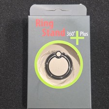 360 Rotation Ring Stand Holder, Silver/Black, Magnetic Mount, Universal Clip