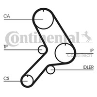 Zahnriemen Continental Ctam CT617 173 FüR 155 146 Dedra Lancia Alfa Tempra 145 2