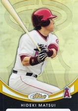 2010 Topps Finest Hideki Matsui Base Gold Refractor 50 /27