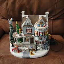 Disney Christmas Village Animated Holiday House Lights Music Mickey And Friends