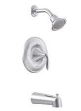Moen T2133 Eva Chrome Posi-Temp Single Handle Tub And Shower Trim Kit New