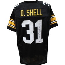 Donnie Shell Autographed Pro Style Size XL Black Jersey HOF 2020 Beckett 54633
