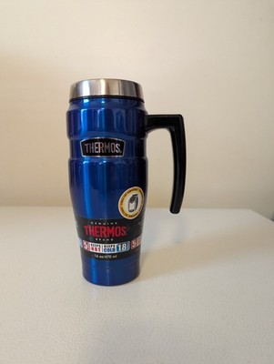 Thermos  16oz Vacuum Insulated Stainless Steel Double Wall Travel Mug Blue NOB