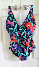 NWT 148 PROFILE BY GOTTEX SWIM BATHING SUIT SIZE 14 BEACH VIBES COLORFUL