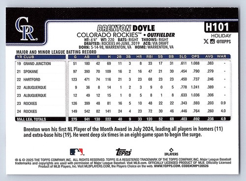 2025 Topps Holiday Base  # H 1 - H 200  - PICK YOUR CARDS - 第 172/318 張圖片