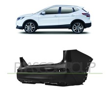Stoßstange hinten schwarz lackierfähig Nissan Qashqai (J11) ab 09/17 - 01/21