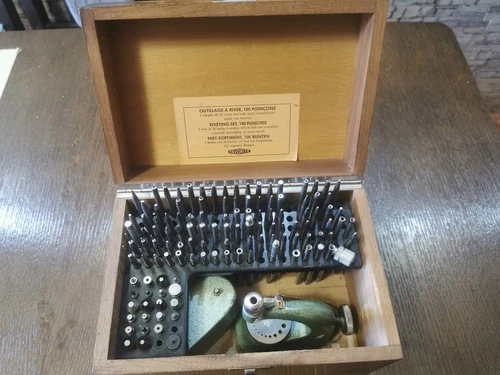 Vintage UNIQUE Staking tool set kit swiss made "Favorite''