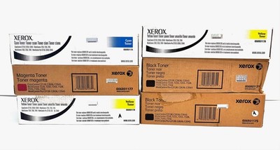 6 Genuine Xerox C2128, 7228 CMYYKK Toners 006R01175, 6R01176, 6R01177, 6R01178